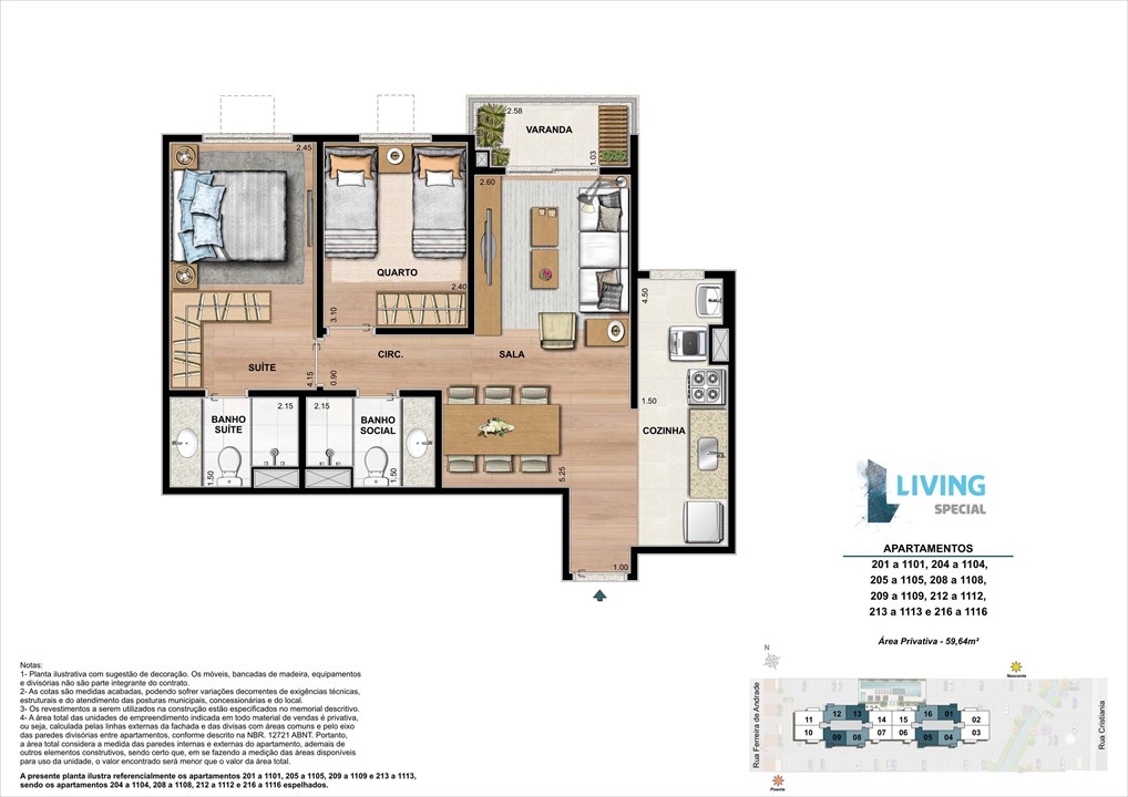 2 quartos de 59,64 m² | Living Special – Grande Méier - Rio de Janeiro - Rio de Janeiro 2 quartos de 59,64 m² | Living Special – Apartamento no Grande Méier - Rio de Janeiro - Rio de Janeiro