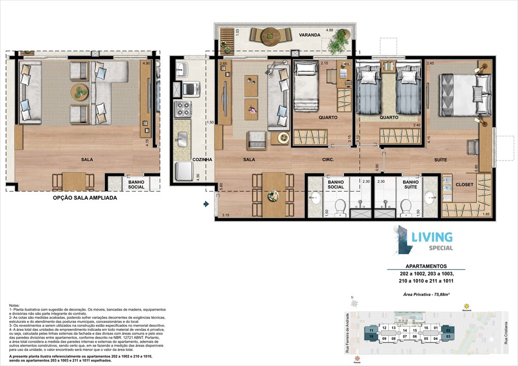 3 quartos de 75,88 m² | Living Special – Grande Méier - Rio de Janeiro - Rio de Janeiro 3 quartos de 75,88 m² | Living Special – Apartamento no Grande Méier - Rio de Janeiro - Rio de Janeiro