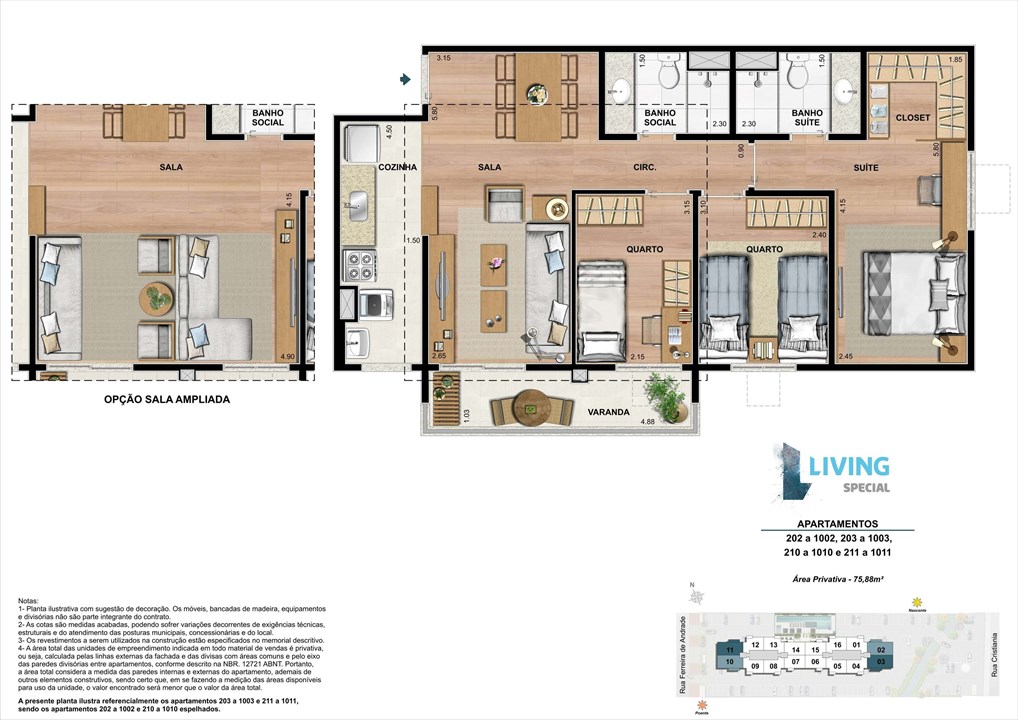 3 quartos de 75,88 m² | Living Special – Grande Méier - Rio de Janeiro - Rio de Janeiro 3 quartos de 75,88 m² | Living Special – Apartamento no Grande Méier - Rio de Janeiro - Rio de Janeiro