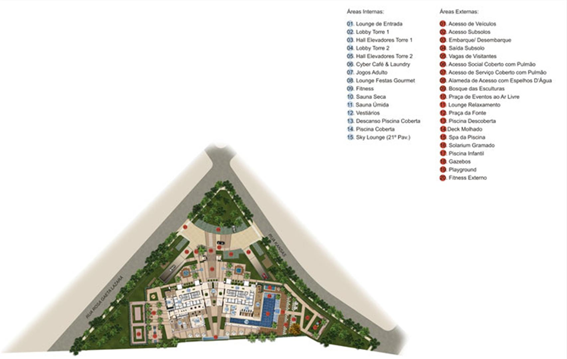 Implantação | Thera Residence – Berrini - São Paulo - São Paulo Implantação | Thera Residence – Apartamento na Berrini - São Paulo - São Paulo