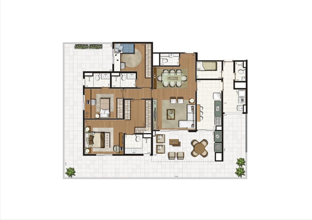 Planta Giardino 214 m² | Luzes da Mooca - Villaggio Luna – Mooca - São Paulo - São Paulo Planta Giardino 214 m² | Luzes da Mooca - Villaggio Luna – Apartamento na Mooca - São Paulo - São Paulo