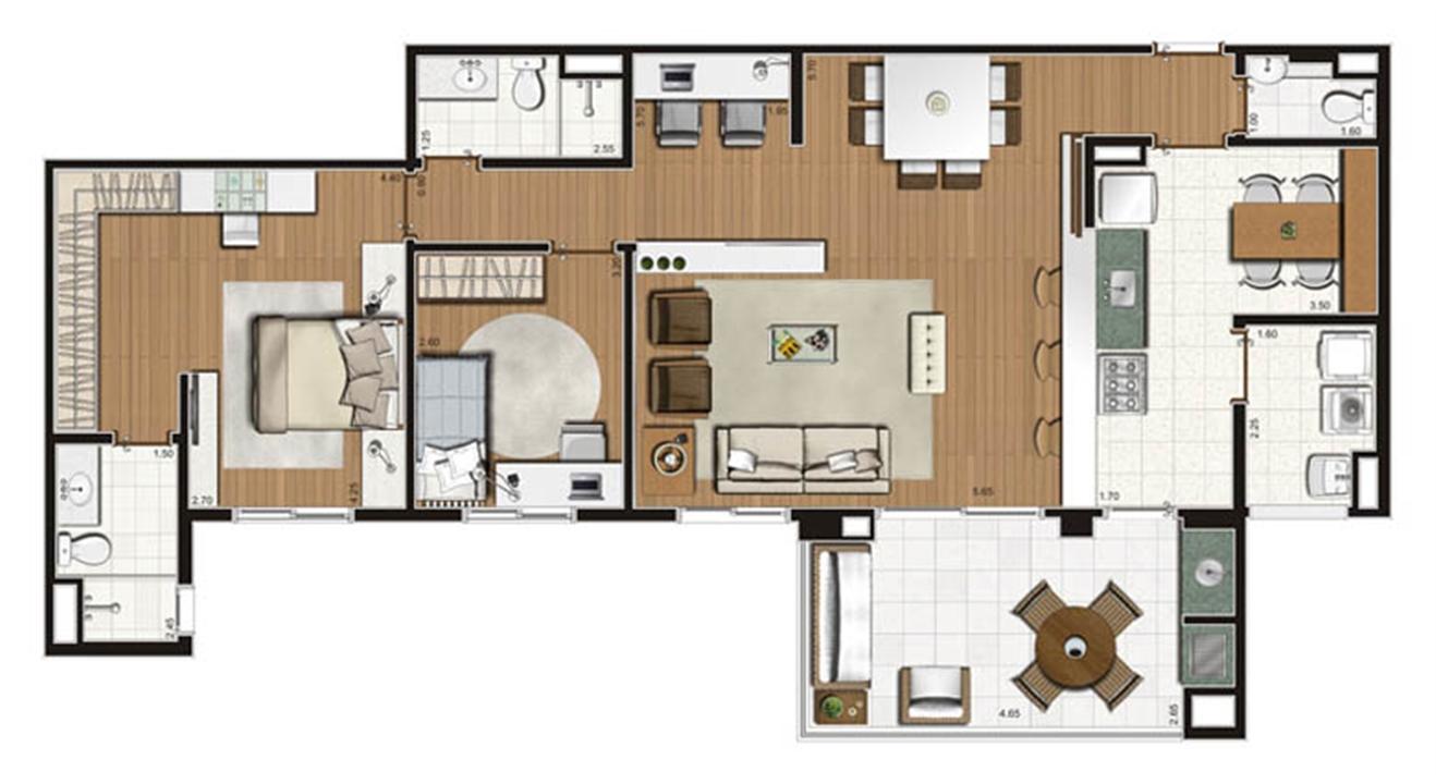 Planta-opção apartamento de 112 m² privativos 2 dorms. (1 suíte) | Luzes da Mooca - Villaggio Luna – Mooca - São Paulo - São Paulo Planta-opção apartamento de 112 m² privativos 2 dorms. (1 suíte) | Luzes da Mooca - Villaggio Luna – Apartamento na Mooca - São Paulo - São Paulo
