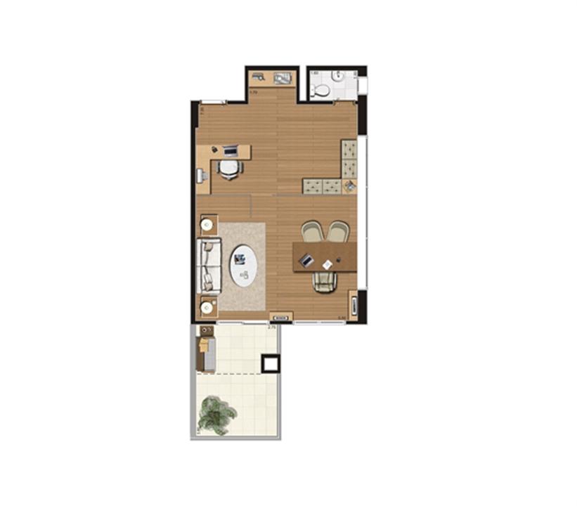 Giardino de 60 m² Final 24 | Luzes da Mooca - Atrio Giorno – Mooca - São Paulo - São Paulo Giardino de 60 m² Final 24 | Luzes da Mooca - Atrio Giorno – Salas Comerciais na Mooca - São Paulo - São Paulo