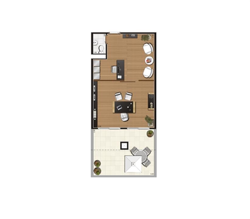 Giardino de 61 m² Finais 21, 22 e 23 | Luzes da Mooca - Atrio Giorno – Mooca - São Paulo - São Paulo Giardino de 61 m² Finais 21, 22 e 23 | Luzes da Mooca - Atrio Giorno – Salas Comerciais na Mooca - São Paulo - São Paulo