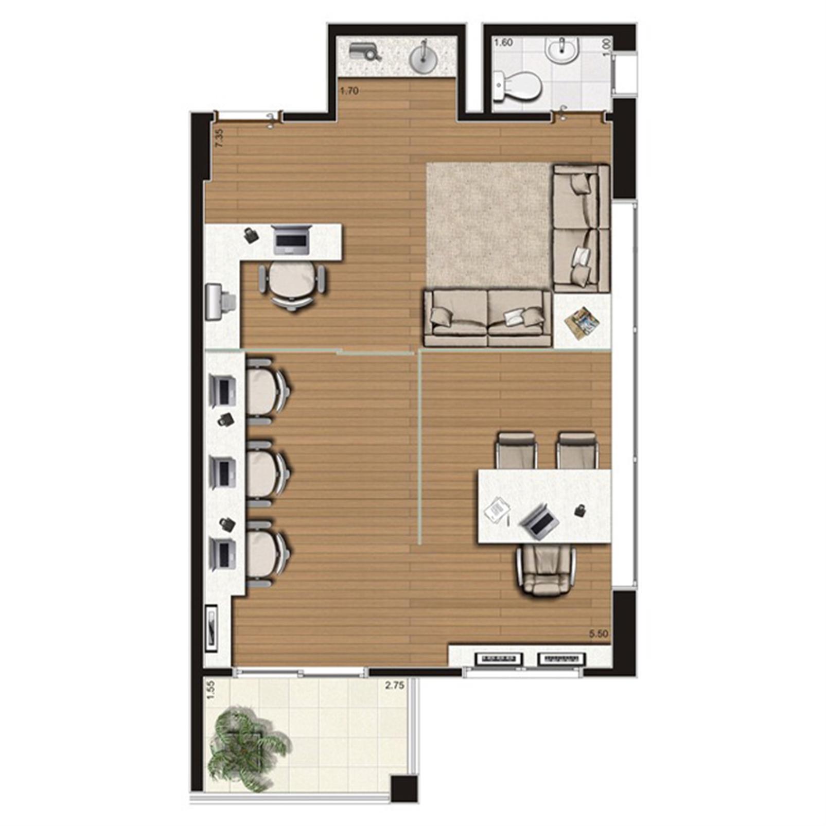 Sala comercial de 54 m² privativos – Finais 1,9, 10 e 24 | Luzes da Mooca - Atrio Giorno – Mooca - São Paulo - São Paulo Sala comercial de 54 m² privativos – Finais 1,9, 10 e 24 | Luzes da Mooca - Atrio Giorno – Salas Comerciais na Mooca - São Paulo - São Paulo
