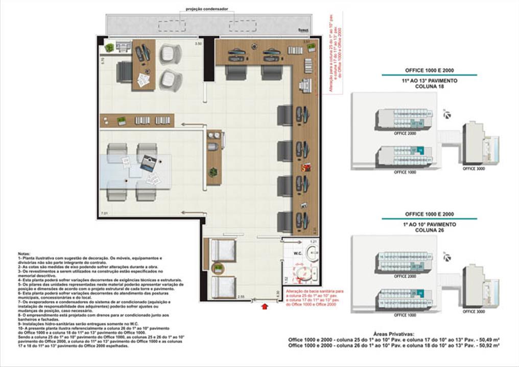 Planta Coluna 26 Torres 1 e 2 | Nova América Offices – Nova América - Rio de Janeiro - Rio de Janeiro Planta Coluna 26 Torres 1 e 2 | Nova América Offices – Salas Comerciais no Nova América - Rio de Janeiro - Rio de Janeiro
