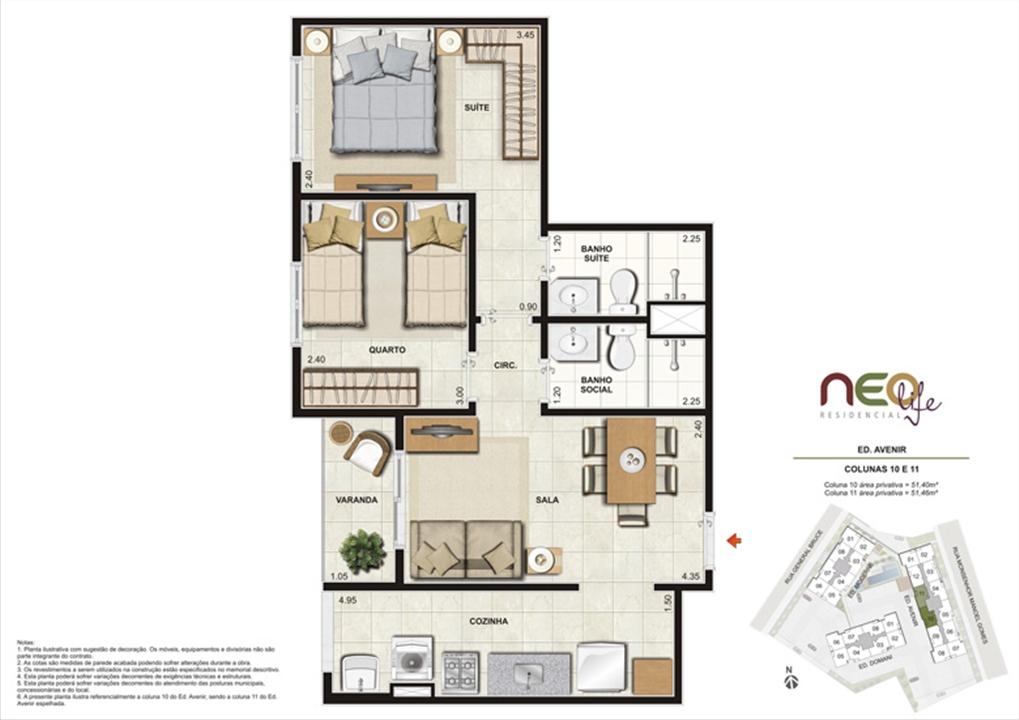 Colunas 10 e 11 | NEO Life Residencial – São Cristovão - Rio de Janeiro - Rio de Janeiro Colunas 10 e 11 | NEO Life Residencial – Apartamento em São Cristovão - Rio de Janeiro - Rio de Janeiro