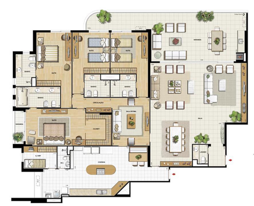 Edifício Flamands - Planta do 1º ao 14º pavto (col. 1 e 2 | Saint Barth – Barra da Tijuca - Rio de Janeiro - Rio de Janeiro Edifício Flamands - Planta do 1º ao 14º pavto (col. 1 e 2 | Saint Barth – Apartamento na Barra da Tijuca - Rio de Janeiro - Rio de Janeiro