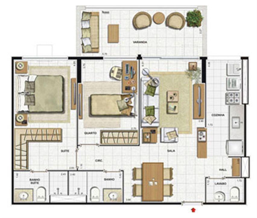 Planta 78 m² - Bloco 2 - Col.03 - 2 quartos | Reserva Jardim – Cidade Jardim - Rio de Janeiro - Rio de Janeiro Planta 78 m² - Bloco 2 - Col.03 - 2 quartos | Reserva Jardim – Apartamento no Cidade Jardim - Rio de Janeiro - Rio de Janeiro