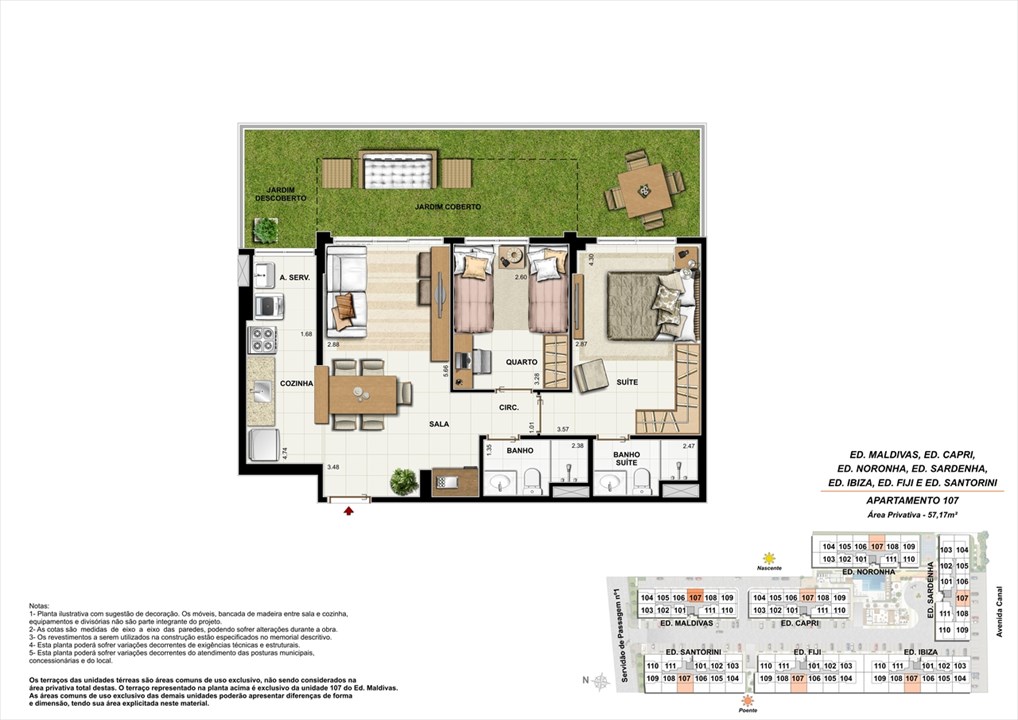 Apartamento 107 | Ocean Pontal Residence – Recreio dos Bandeirantes - Rio de Janeiro - Rio de Janeiro Apartamento 107 | Ocean Pontal Residence – Apartamento no Recreio dos Bandeirantes - Rio de Janeiro - Rio de Janeiro