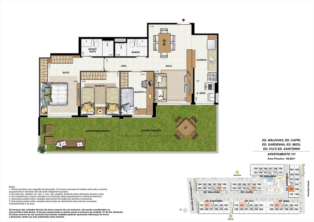 Apartamento 111 | Ocean Pontal Residence – Recreio dos Bandeirantes - Rio de Janeiro - Rio de Janeiro Apartamento 111 | Ocean Pontal Residence – Apartamento no Recreio dos Bandeirantes - Rio de Janeiro - Rio de Janeiro