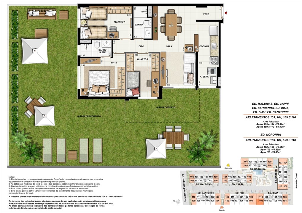 Apartamentos 103, 104, 109 e 110 | Ocean Pontal Residence – Recreio dos Bandeirantes - Rio de Janeiro - Rio de Janeiro Apartamentos 103, 104, 109 e 110 | Ocean Pontal Residence – Apartamento no Recreio dos Bandeirantes - Rio de Janeiro - Rio de Janeiro