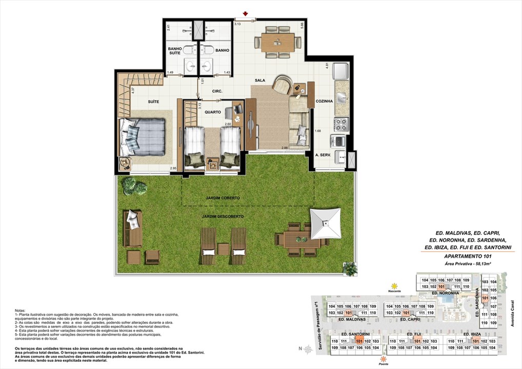 Apartamento 101 | Ocean Pontal Residence – Recreio dos Bandeirantes - Rio de Janeiro - Rio de Janeiro Apartamento 101 | Ocean Pontal Residence – Apartamento no Recreio dos Bandeirantes - Rio de Janeiro - Rio de Janeiro