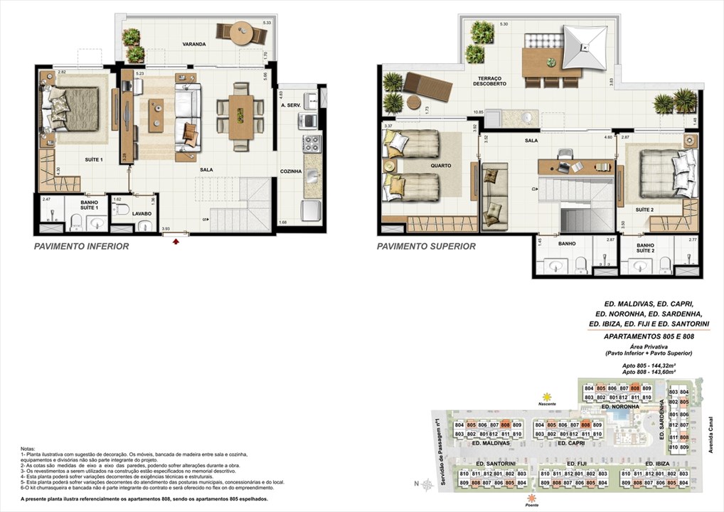 Apartamentos 805 e 808 | Ocean Pontal Residence – Recreio dos Bandeirantes - Rio de Janeiro - Rio de Janeiro Apartamentos 805 e 808 | Ocean Pontal Residence – Apartamento no Recreio dos Bandeirantes - Rio de Janeiro - Rio de Janeiro