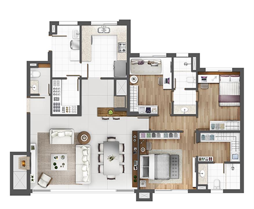 Apto 126m² - opção padrão | Porto Alegre Incomparável – Petrópolis - Porto Alegre - Rio Grande do Sul Apto 126m² - opção padrão | Porto Alegre Incomparável – Apartamento no Petrópolis - Porto Alegre - Rio Grande do Sul