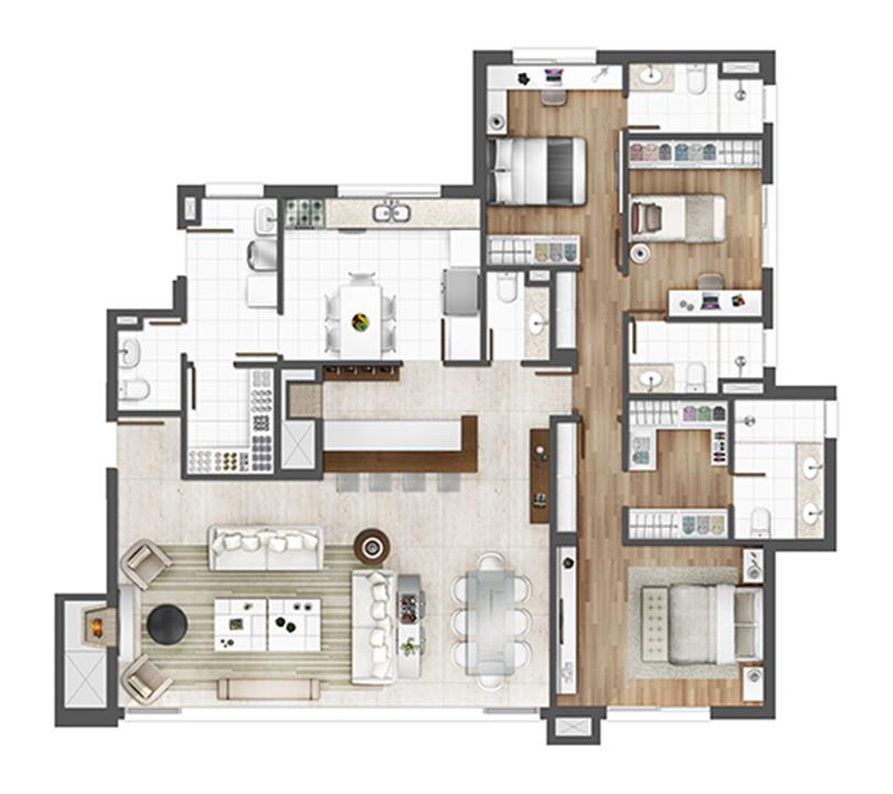Apto 162m² - opção padrão | Porto Alegre Incomparável – Petrópolis - Porto Alegre - Rio Grande do Sul Apto 162m² - opção padrão | Porto Alegre Incomparável – Apartamento no Petrópolis - Porto Alegre - Rio Grande do Sul