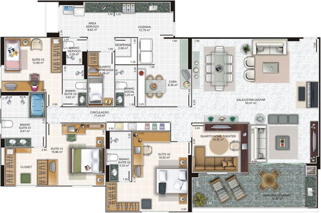 Planta cobertura | Edifício Caiobás – Laranjeiras - Serra - Espírito Santo Planta cobertura | Edifício Caiobás – Apartamento em Laranjeiras - Serra - Espírito Santo