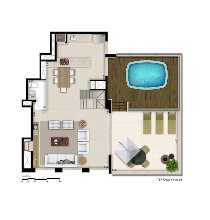 Cobertura com Terraço -244m², sendo 58 m² privativos de terraço | Cyrela Goldsztein Clássico Petrópolis – Petrópolis - Porto Alegre - Rio Grande do Sul Cobertura com Terraço -244m², sendo 58 m² privativos de terraço | Cyrela Goldsztein Clássico Petrópolis – Apartamento no Petrópolis - Porto Alegre - Rio Grande do Sul