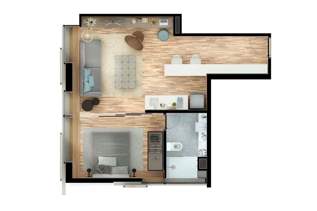1 Dormitório 47m² | Nomad – Moema - São Paulo - São Paulo 1 Dormitório 47m² | Nomad – Apartamento em Moema - São Paulo - São Paulo