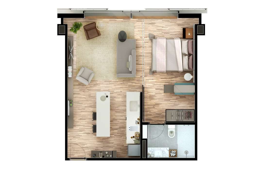 1 Dormitório 52m² | Nomad – Moema - São Paulo - São Paulo 1 Dormitório 52m² | Nomad – Apartamento em Moema - São Paulo - São Paulo