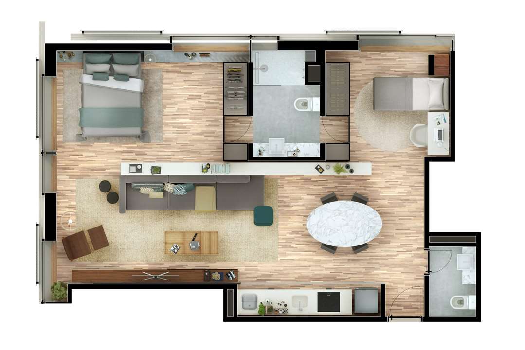 2 Dormitórios 72m² | Nomad – Moema - São Paulo - São Paulo 2 Dormitórios 72m² | Nomad – Apartamento em Moema - São Paulo - São Paulo