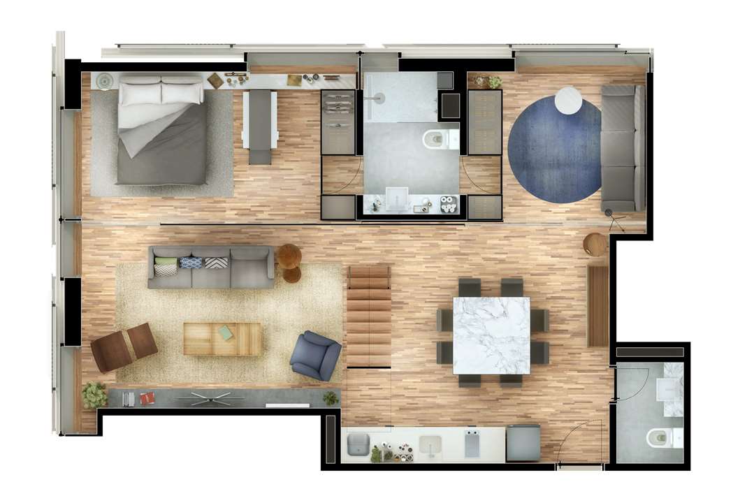 Cobertura Duplex 3 Dormitórios 115m² Pavimento Inferior | Nomad – Moema - São Paulo - São Paulo Cobertura Duplex 3 Dormitórios 115m² Pavimento Inferior | Nomad – Apartamento em Moema - São Paulo - São Paulo