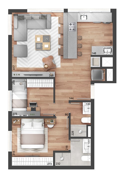2 dormitórios 65m² com suíte | NY, 205 – Auxiliadora - Porto Alegre - Rio Grande do Sul 2 dormitórios 65m² com suíte | NY, 205 – Apartamento no Auxiliadora - Porto Alegre - Rio Grande do Sul