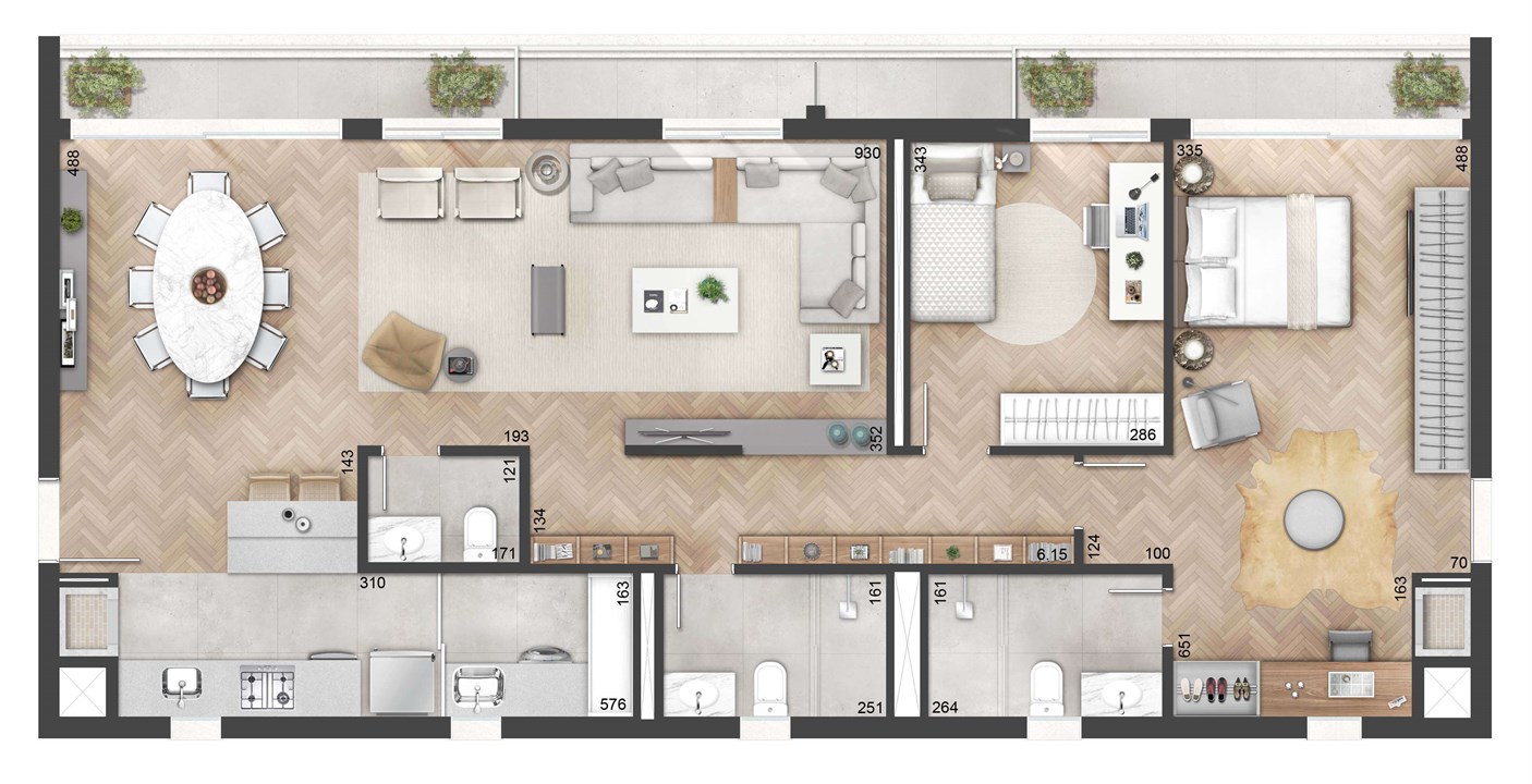 3 Dormitórios 127m² com Living Estendido | NY, 205 – Auxiliadora - Porto Alegre - Rio Grande do Sul 3 Dormitórios 127m² com Living Estendido | NY, 205 – Apartamento no Auxiliadora - Porto Alegre - Rio Grande do Sul