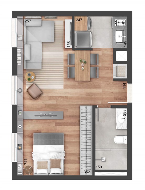 Studio 43m² | NY, 205 – Auxiliadora - Porto Alegre - Rio Grande do Sul Studio 43m² | NY, 205 – Apartamento no Auxiliadora - Porto Alegre - Rio Grande do Sul