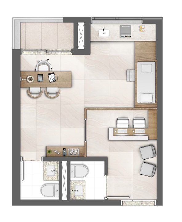 Planta ilustrada do consultório 36m² | MEDPLEX CAMPINAS – Guanabara - Campinas - São Paulo Planta ilustrada do consultório 36m² | MEDPLEX CAMPINAS – Consultório no Guanabara - Campinas - São Paulo