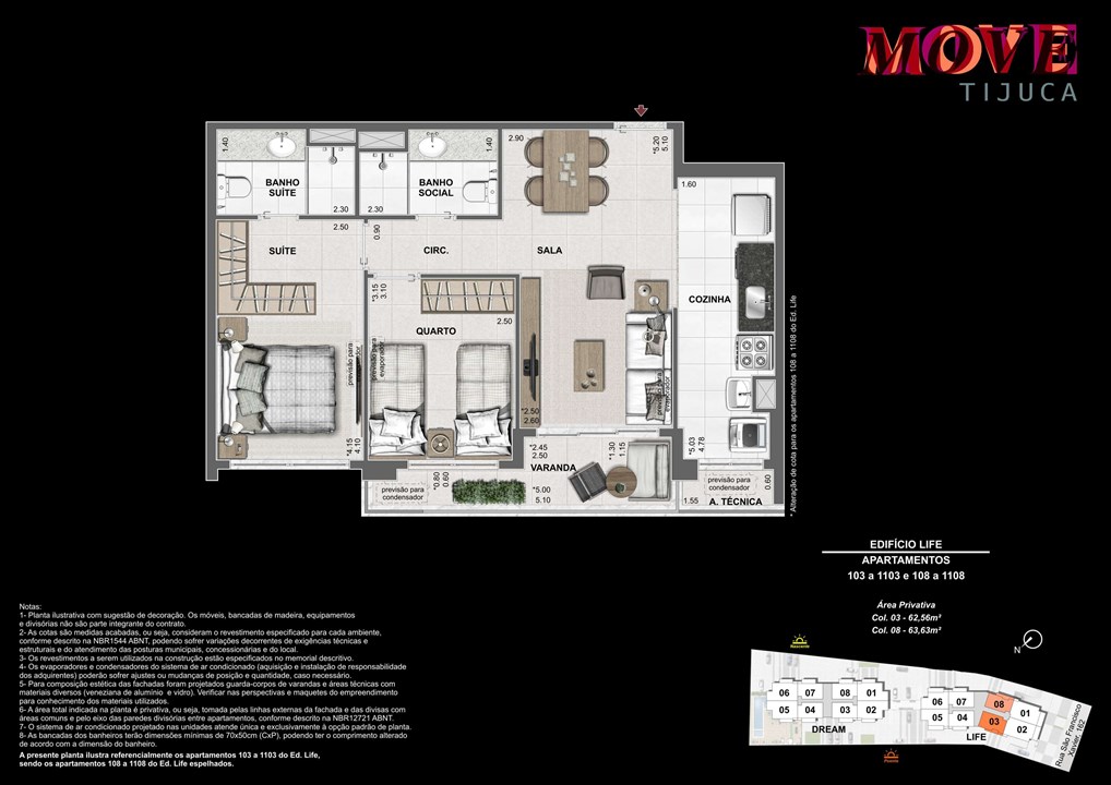 2 Quartos 62m | Move Tijuca – Tijuca - Rio de Janeiro - Rio de Janeiro 2 Quartos 62m | Move Tijuca – Apartamento na Tijuca - Rio de Janeiro - Rio de Janeiro