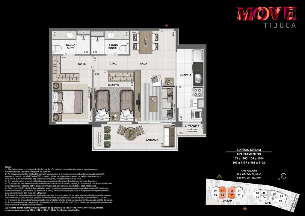 2 Quartos 65m | Move Tijuca – Tijuca - Rio de Janeiro - Rio de Janeiro 2 Quartos 65m | Move Tijuca – Apartamento na Tijuca - Rio de Janeiro - Rio de Janeiro