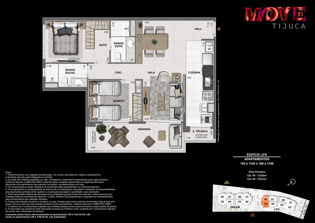 2 Quartos 72m | Move Tijuca – Tijuca - Rio de Janeiro - Rio de Janeiro 2 Quartos 72m | Move Tijuca – Apartamento na Tijuca - Rio de Janeiro - Rio de Janeiro