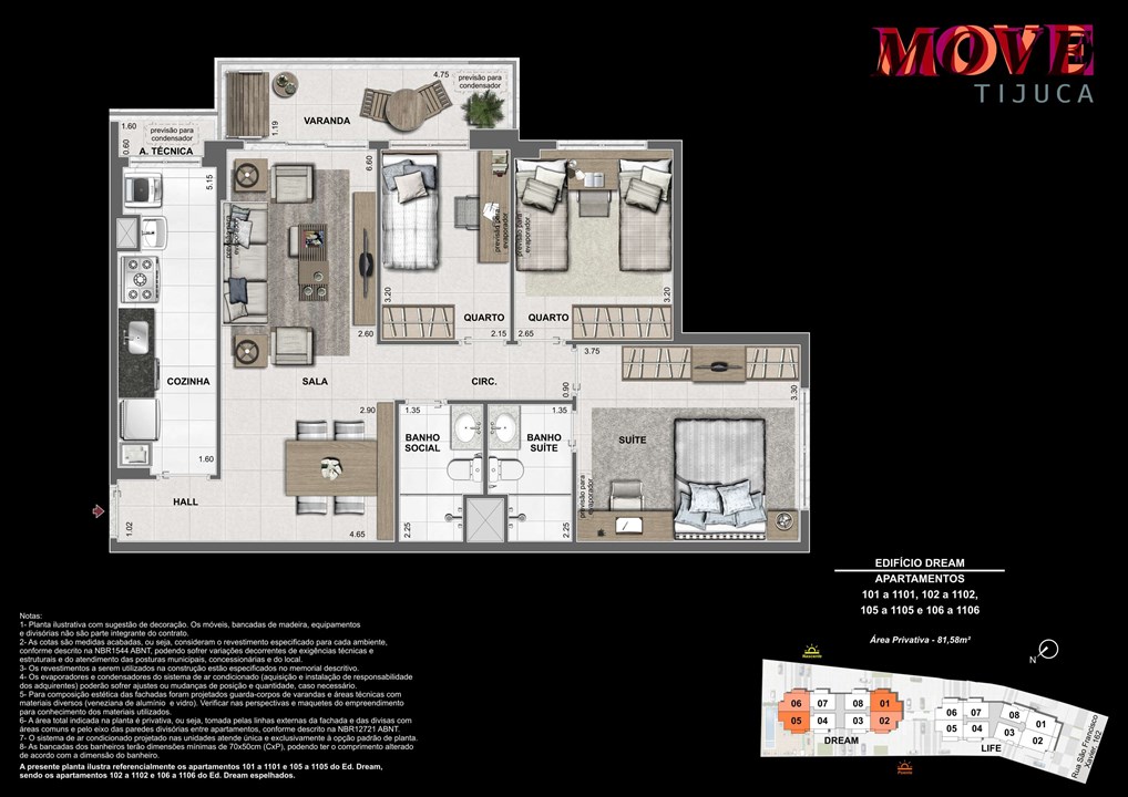 3 Quartos 81m | Move Tijuca – Tijuca - Rio de Janeiro - Rio de Janeiro 3 Quartos 81m | Move Tijuca – Apartamento na Tijuca - Rio de Janeiro - Rio de Janeiro