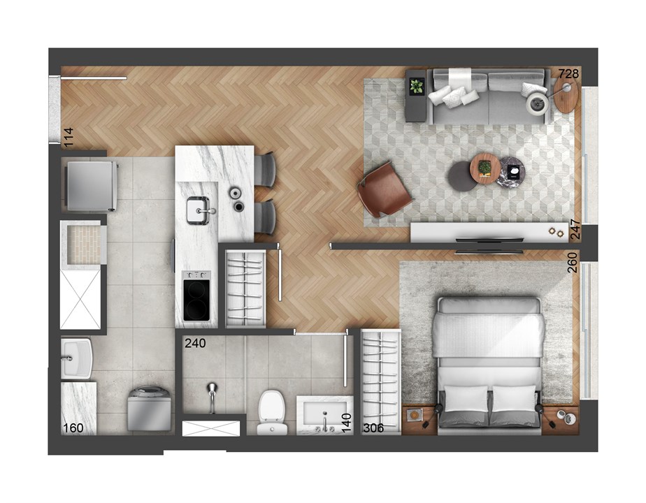 1 DORM. 43m² | FLOAT RESIDENCES – Petrópolis - Porto Alegre - Rio Grande do Sul 1 DORM. 43m² | FLOAT RESIDENCES – Apartamento no Petrópolis - Porto Alegre - Rio Grande do Sul