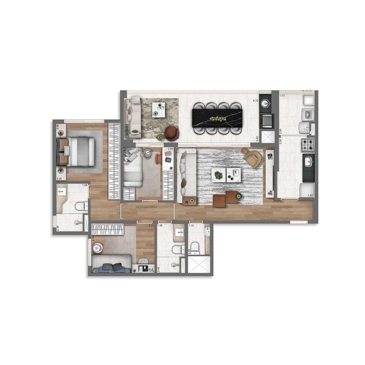 96 m² | Nativ Tatuapé – Tatuapé - São Paulo - São Paulo 96 m² | Nativ Tatuapé – Apartamento no Tatuapé - São Paulo - São Paulo