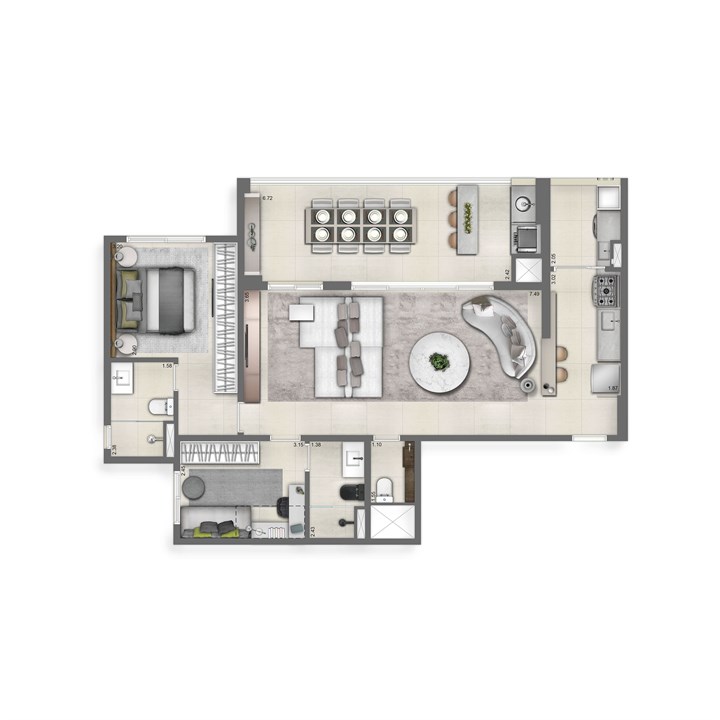 96 m² Ampliado | Nativ Tatuapé – Tatuapé - São Paulo - São Paulo 96 m² Ampliado | Nativ Tatuapé – Apartamento no Tatuapé - São Paulo - São Paulo