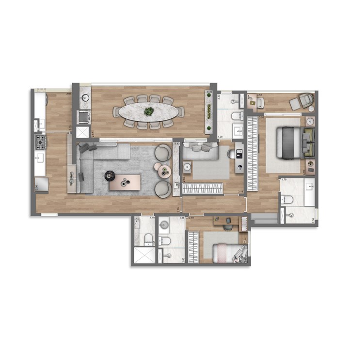 115 Ampliado m² | Nativ Tatuapé – Tatuapé - São Paulo - São Paulo 115 Ampliado m² | Nativ Tatuapé – Apartamento no Tatuapé - São Paulo - São Paulo