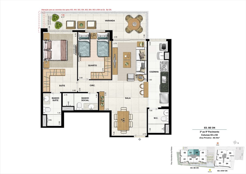 Ed. BE ON - Apto. 304 | ON – Botafogo - Rio de Janeiro - Rio de Janeiro Ed. BE ON - Apto. 304 | ON – Apartamento em Botafogo - Rio de Janeiro - Rio de Janeiro