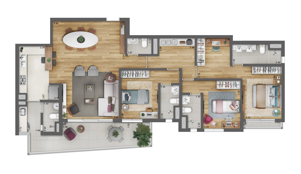 Planta tipo 131m² | MOMENTO MOTA PAIS – Vila Ipojuca - São Paulo - São Paulo Planta tipo 131m² | MOMENTO MOTA PAIS – Apartamento na Vila Ipojuca - São Paulo - São Paulo