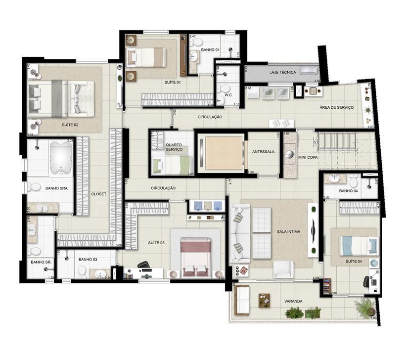 Duplex inferior torre Boulevard 390m² | Domani LifeStyle – Setor Marista - Goiânia - Goiás Duplex inferior torre Boulevard 390m² | Domani LifeStyle – Apartamento no Setor Marista - Goiânia - Goiás