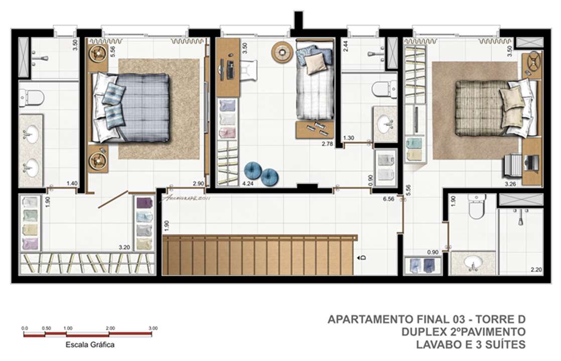 Torre D F03 Duplex 1º pavimento | Vitamare – Abraão - Florianópolis - Santa Catarina Torre D F03 Duplex 1º pavimento | Vitamare – Apartamento no Abraão - Florianópolis - Santa Catarina