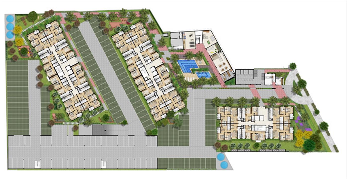 Implantação | Supera Condomínio Clube – Cavalhada - Porto Alegre - Rio Grande do Sul Implantação | Supera Condomínio Clube – Apartamento na Cavalhada - Porto Alegre - Rio Grande do Sul