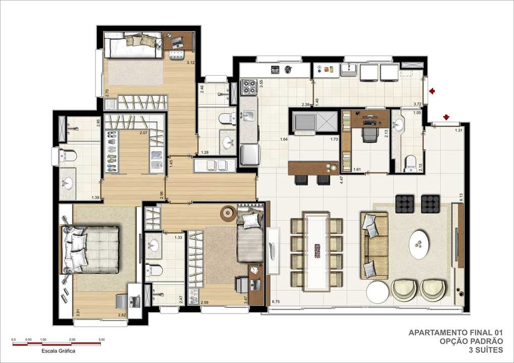 3 suítes sendo uma master (com closet), lavabo, gabinete (ou depósito), entradas social e de serviço e churrasqueira. | Pedra Bonita – Ipanema - Porto Alegre - Rio Grande do Sul 3 suítes sendo uma master (com closet), lavabo, gabinete (ou depósito), entradas social e de serviço e churrasqueira. | Pedra Bonita – Apartamento em Ipanema - Porto Alegre - Rio Grande do Sul