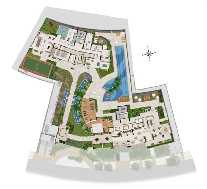 Implantação lazer | Chateau Marista LifeStyle – Setor Marista - Goiânia - Goiás Implantação lazer | Chateau Marista LifeStyle – Apartamento no Setor Marista - Goiânia - Goiás