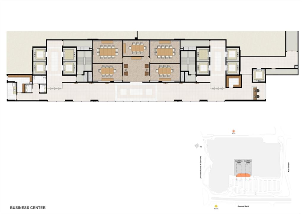 Masterplan Pavimento Business center | Carioca Offices – Vila da Penha - Rio de Janeiro - Rio de Janeiro Masterplan Pavimento Business center | Carioca Offices – Salas Comerciais na Vila da Penha - Rio de Janeiro - Rio de Janeiro