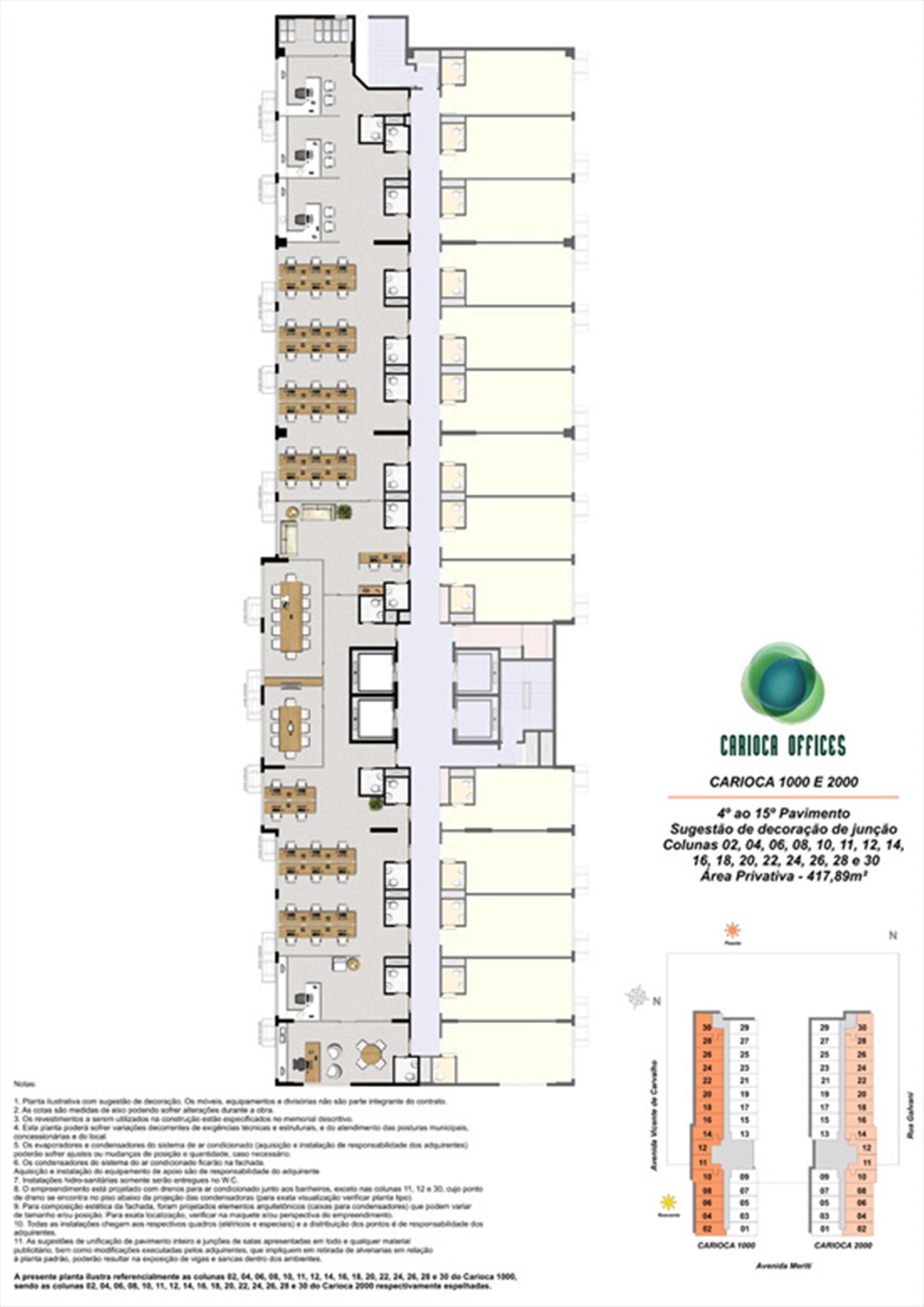 Sugestão de decoração de Junção de meio pavimento - Carioca 1000 e 2000 - colunas 02, 04, 06, NOME MTO GRANDE-PEGAR NO SITE | Carioca Offices – Vila da Penha - Rio de Janeiro - Rio de Janeiro Sugestão de decoração de Junção de meio pavimento - Carioca 1000 e 2000 - colunas 02, 04, 06, NOME MTO GRANDE-PEGAR NO SITE | Carioca Offices – Salas Comerciais na Vila da Penha - Rio de Janeiro - Rio de Janeiro