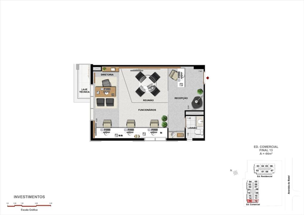 Modelo de Escritório de Investimentos | 1550 Batel Comercial (Work Batel) – Batel - Curitiba - Paraná Modelo de Escritório de Investimentos | 1550 Batel Comercial (Work Batel) – Salas Comerciais no Batel - Curitiba - Paraná