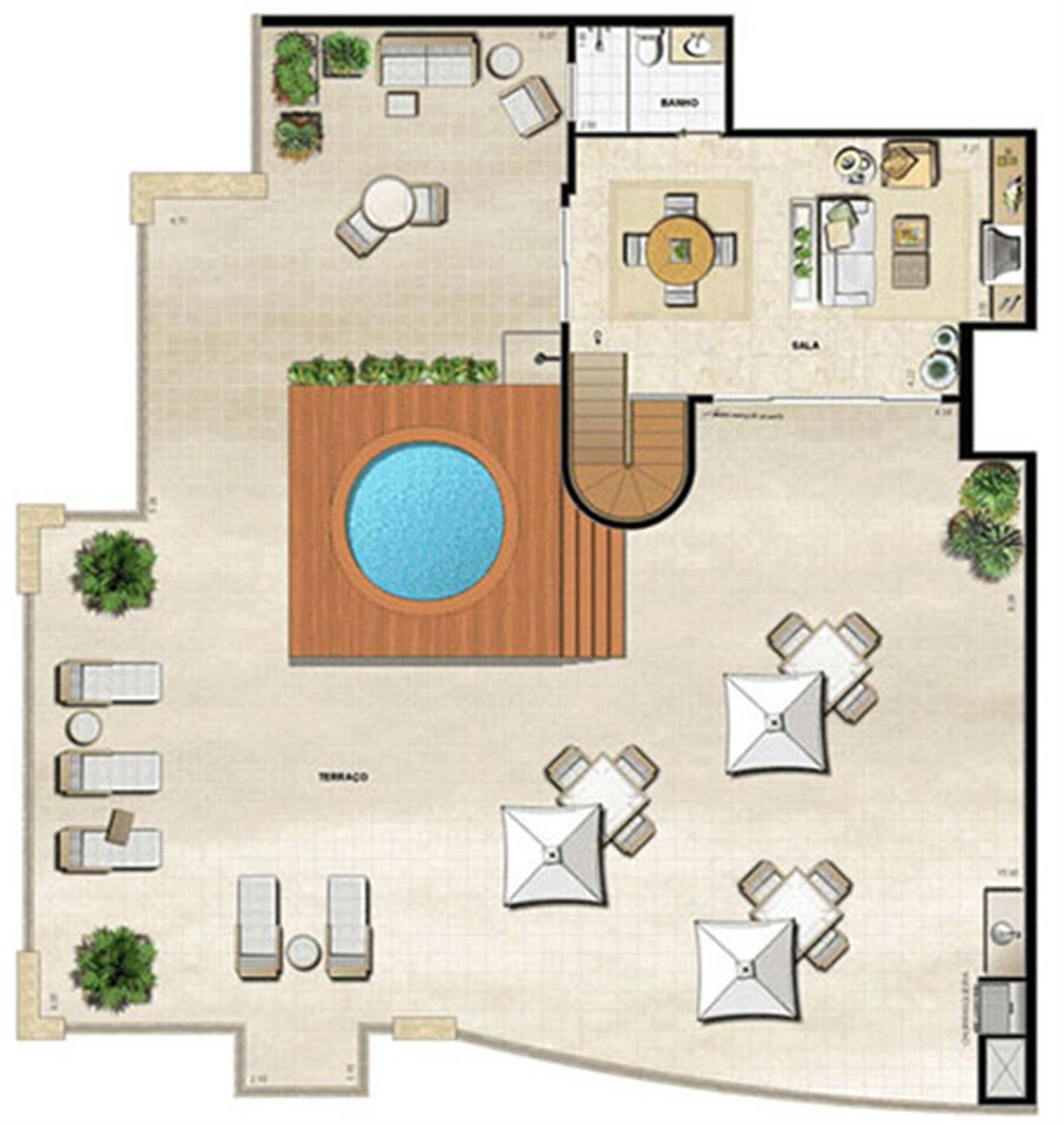 Cobertura Ed. Ambience pav | Atmosfera Península – Barra da Tijuca - Rio de Janeiro - Rio de Janeiro Cobertura Ed. Ambience pav | Atmosfera Península – Apartamento na Barra da Tijuca - Rio de Janeiro - Rio de Janeiro