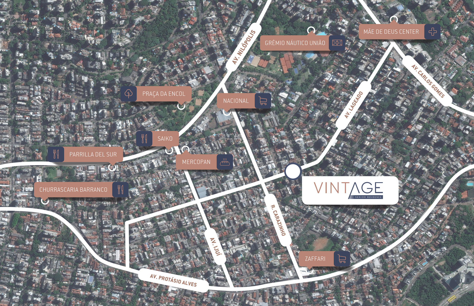 Mapa Vintage Senior Residence